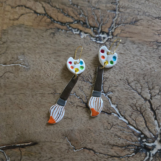 Paint Brush Earrings