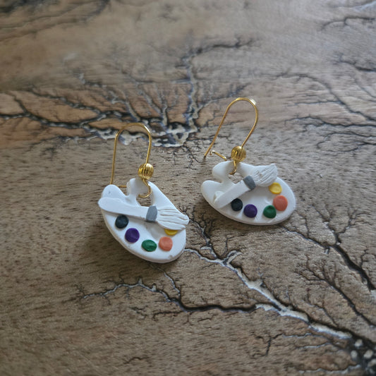 Paint Pallet Earrings