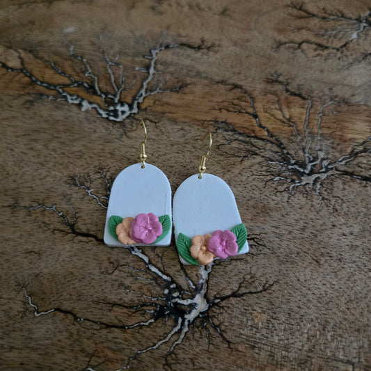 Pastel Flowers Earrings